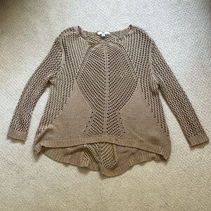 YA Los Angeles - Size Small Tan Knit Cover Up